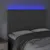 Produktbild 3 för Sänggavel LED mörkgrå 144x5x118/128 cm sammet