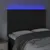 Produktbild 3 för Sänggavel LED svart 144x5x118/128 cm sammet