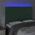 Produktbild 3 för Sänggavel LED mörkgrön 144x5x118/128 cm sammet