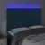 Produktbild 3 för Sänggavel LED mörkblå 144x5x118/128 cm sammet