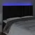 Produktbild 3 för Sänggavel LED svart 180x5x118/128 cm sammet