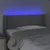 Produktbild 4 för Sänggavel LED ljusgrå 93x16x78/88 cm tyg