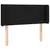 Produktbild 3 för Sänggavel LED svart 93x16x78/88 cm tyg