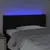 Produktbild 4 för Sänggavel LED svart 93x16x78/88 cm tyg