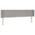 Produktbild 3 för Huvudgavel LED ljusgrå 163x16x78/88 cm tyg