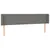 Produktbild 3 för Huvudgavel LED mörkgrå 183x16x78/88 cm tyg