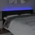 Produktbild 4 för Huvudgavel LED svart 183x16x78/88 cm tyg