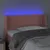 Produktbild 4 för Sänggavel LED rosa 83x16x78/88 cm sammet