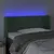 Produktbild 4 för Sänggavel LED mörkgrön 93x16x78/88 cm sammet