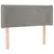 Produktbild 3 för Sänggavel LED ljusgrå 103x16x78/88 cm sammet