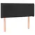 Produktbild 3 för Sänggavel LED svart 103x16x78/88 cm sammet