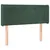 Produktbild 3 för Sänggavel LED mörkgrön 103x16x78/88 cm sammet