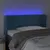 Produktbild 4 för Sänggavel LED mörkblå 103x16x78/88 cm sammet