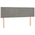 Produktbild 3 för Huvudgavel LED ljusgrå 147x16x78/88 cm sammet