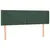 Produktbild 3 för Sänggavel LED mörkgrön 147x16x78/88 cm sammet