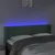 Produktbild 4 för Sänggavel LED mörkgrön 147x16x78/88 cm sammet