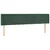 Produktbild 3 för Sänggavel LED mörkgrön 163x16x78/88 cm sammet