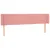 Produktbild 3 för Sänggavel LED rosa 163x16x78/88 cm sammet