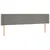 Produktbild 3 för Sänggavel LED ljusgrå 183x16x78/88 cm sammet