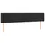 Produktbild 3 för Sänggavel LED svart 183x16x78/88 cm sammet
