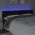 Produktbild 4 för Sänggavel LED svart 183x16x78/88 cm sammet