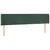 Produktbild 3 för Sänggavel LED mörkgrön 203x16x78/88 cm sammet
