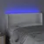 Produktbild 4 för Sänggavel LED vit 83x16x78/88 cm konstläder