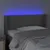 Produktbild 4 för Huvudgavel LED grå 83x16x78/88 cm konstläder