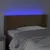 Produktbild 4 för Sänggavel LED brun 93x16x78/88 cm konstläder