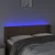 Produktbild 4 för Sänggavel LED brun 147x16x78/88 cm konstläder