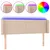 Produktbild 2 för Sänggavel LED cappuccino 147x16x78/88 cm konstläder