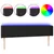 Produktbild 2 för Sänggavel LED svart 183x16x78/88 cm konstläder