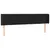 Produktbild 3 för Sänggavel LED svart 183x16x78/88 cm konstläder