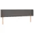 Produktbild 3 för Sänggavel LED grå 203x16x78/88 cm konstläder