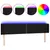 Produktbild 2 för Sänggavel LED svart 163x16x78/88 cm tyg