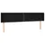 Produktbild 3 för Sänggavel LED svart 163x16x78/88 cm tyg