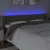 Produktbild 4 för Sänggavel LED taupe 183x16x78/88 cm tyg