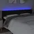 Produktbild 4 för Sänggavel LED svart 203x16x78/88 cm tyg