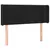 Produktbild 3 för Sänggavel LED svart 93x16x78/88 cm sammet