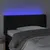 Produktbild 4 för Sänggavel LED svart 93x16x78/88 cm sammet