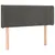 Produktbild 3 för Sänggavel LED mörkgrå 103x16x78/88 cm sammet