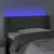 Produktbild 4 för Sänggavel LED mörkgrå 103x16x78/88 cm sammet