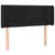 Produktbild 3 för Sänggavel LED svart 103x16x78/88 cm sammet