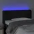 Produktbild 4 för Sänggavel LED svart 103x16x78/88 cm sammet