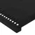 Produktbild 5 för Sänggavel LED svart 103x16x78/88 cm sammet