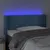 Produktbild 4 för Sänggavel LED mörkblå 103x16x78/88 cm sammet