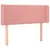 Produktbild 3 för Sänggavel LED rosa 103x16x78/88 cm sammet