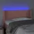 Produktbild 4 för Sänggavel LED rosa 103x16x78/88 cm sammet