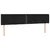 Produktbild 3 för Sänggavel LED svart 163x16x78/88 cm sammet