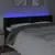 Produktbild 4 för Sänggavel LED svart 163x16x78/88 cm sammet
